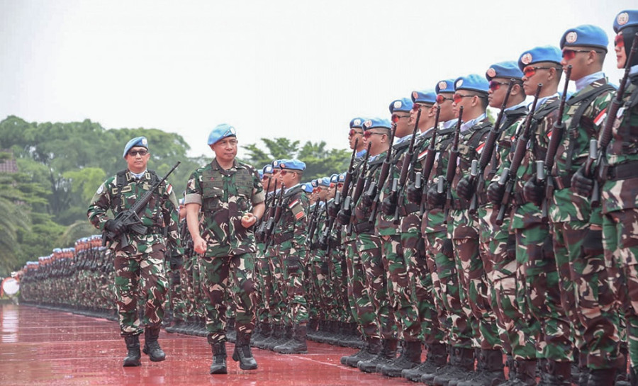 TNI Commander Welcomes Indonesian Peace Keepers After Serving in Lebanon